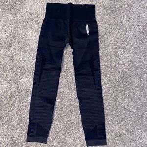 GYMSHARK ENERGY+SEAMLESS LEGGINGS- BLACK